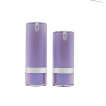 hot sell unique  acrylic plastic 30ml 50ml cosmetic bottle set packaging 30ml lavender airless pump bottle